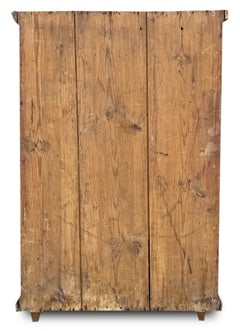 Early 19th Century Blue Floral Painted Cabinet