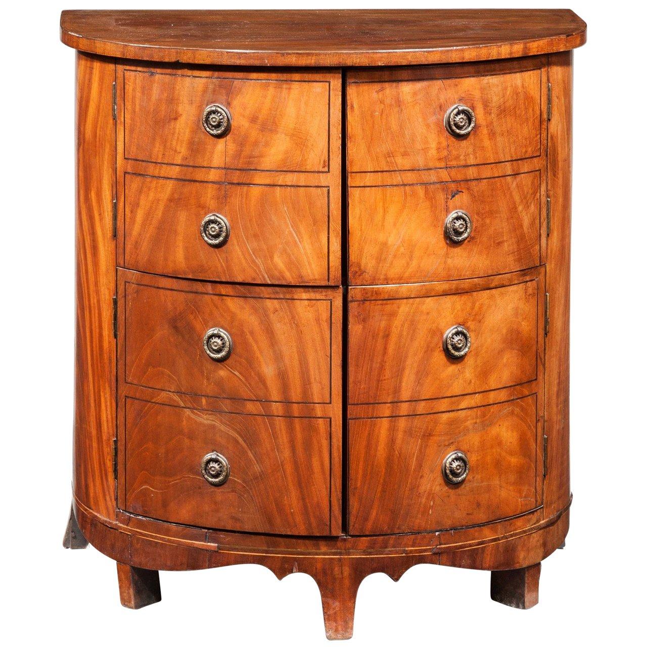 Early 19th Century Bow-Front Commode