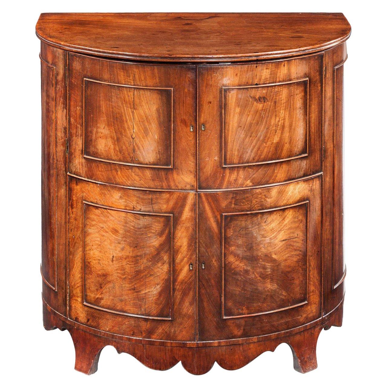 Early 19th Century Bow-Front Commode
