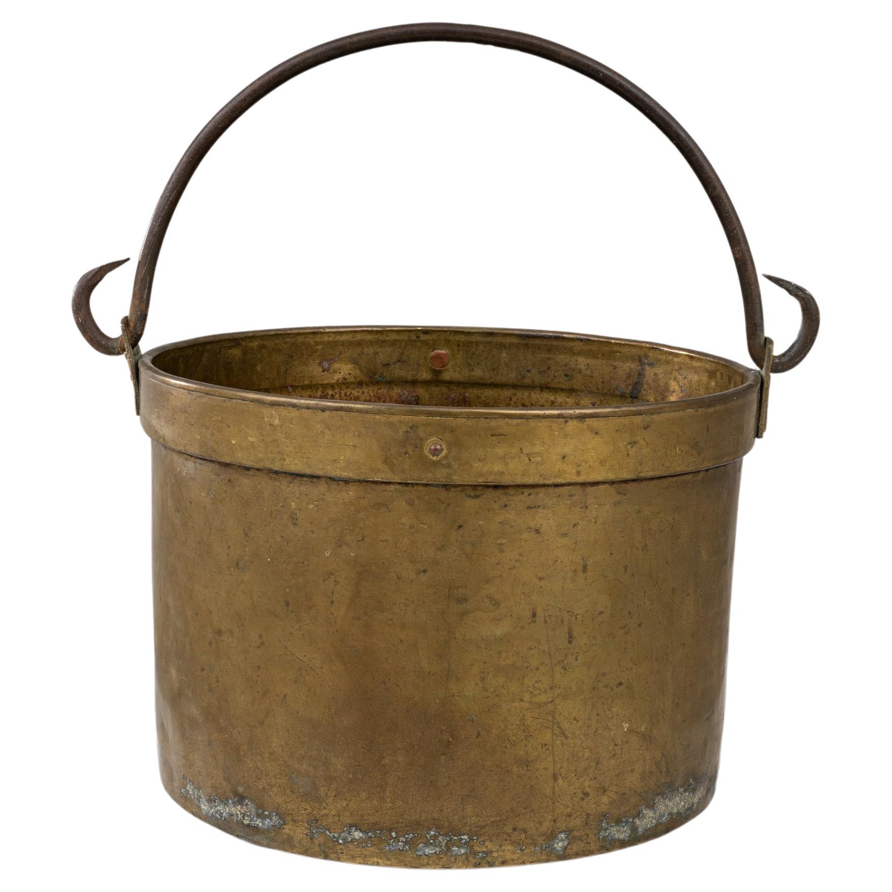 Early 19th Century Brass Bucket For Sale