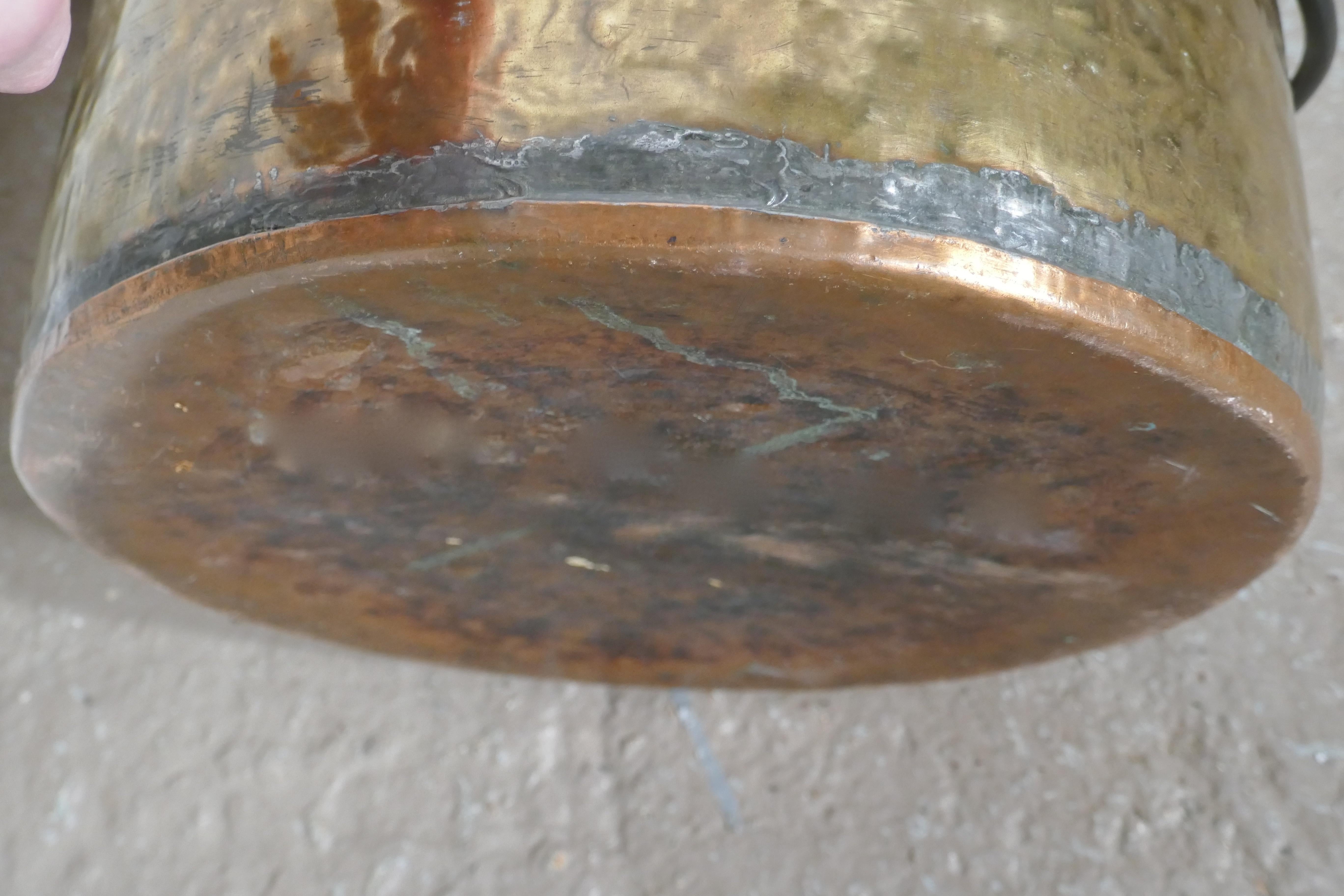 Early 19th Century Brass Cooking Pot In Good Condition In Chillerton, Isle of Wight