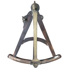 Early 19th Century Brass and Ebony Octant, Marked Remmert Rurds, 1805