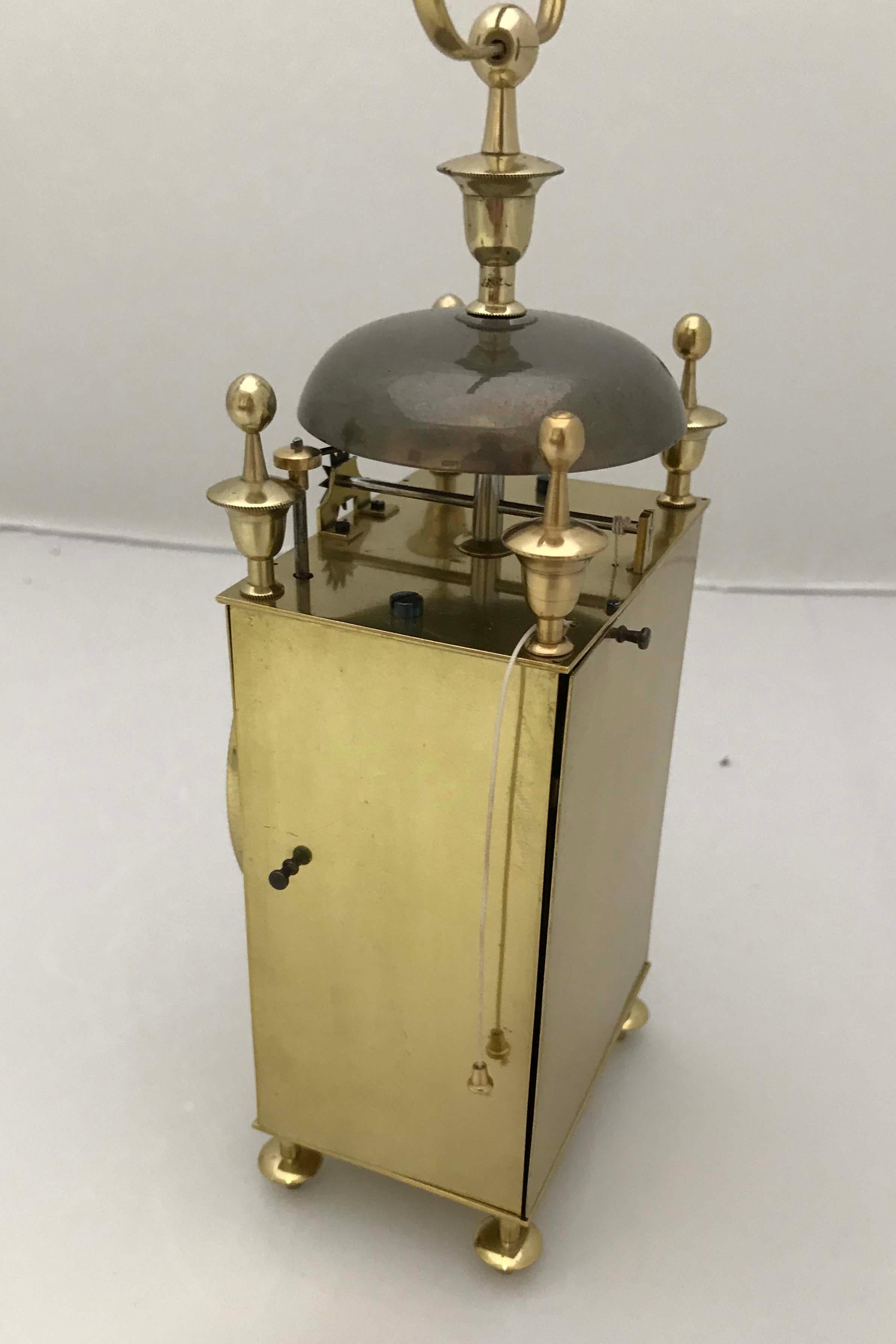 French Capucine Officers Travel Clock, circa 1820 In Good Condition For Sale In Melbourne, Victoria