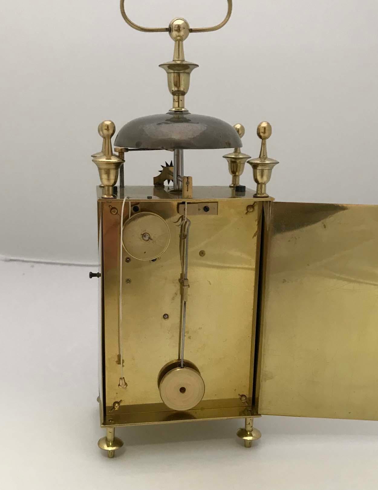 French Capucine Officers Travel Clock, circa 1820 For Sale 1