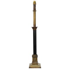 Antique Early 19th Century Brass Sprung Candle Lamp, circa 1840