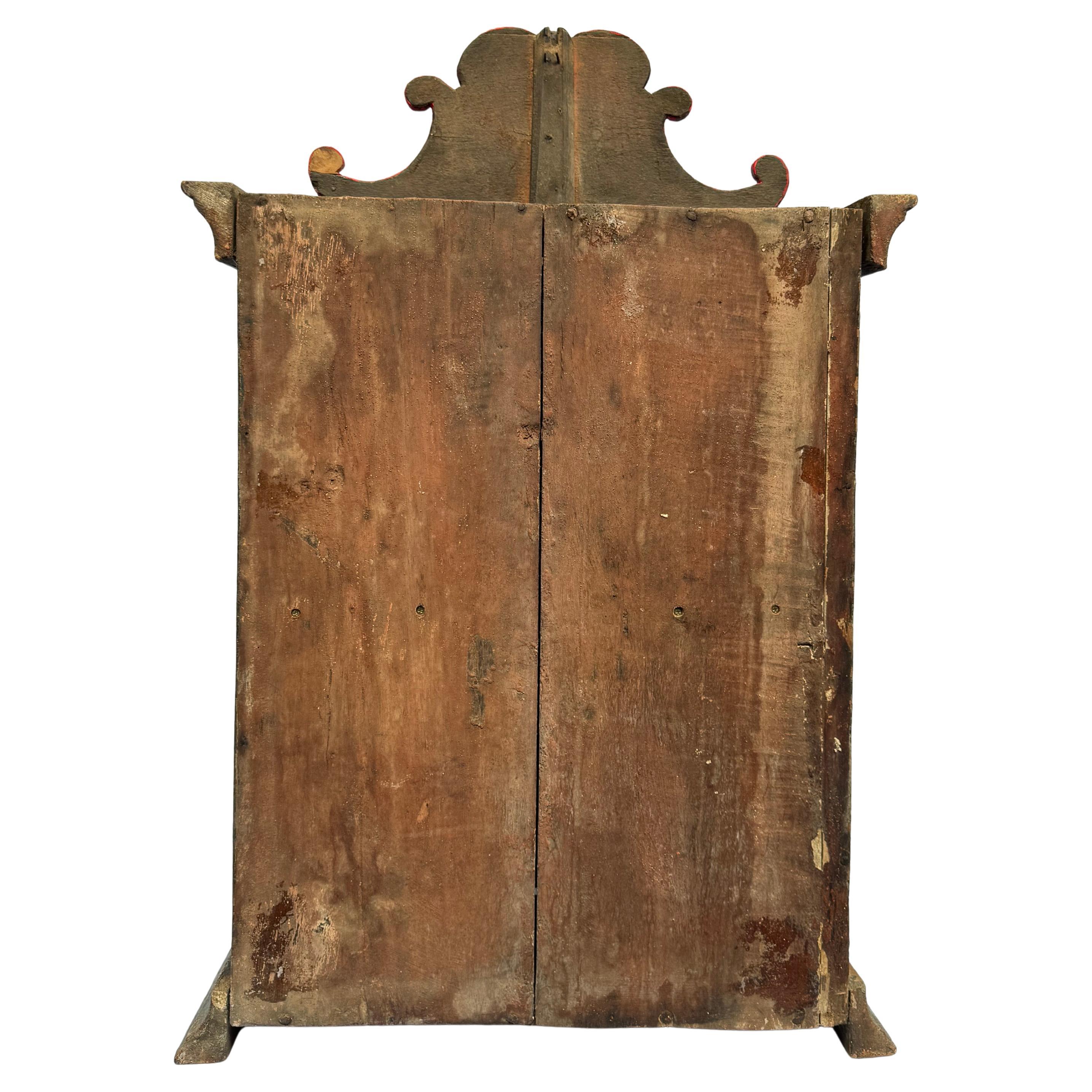 Sanctuaire brésilien peint du début du 19e siècle Minas Gerais Bon état - En vente à Rio De Janeiro, BR