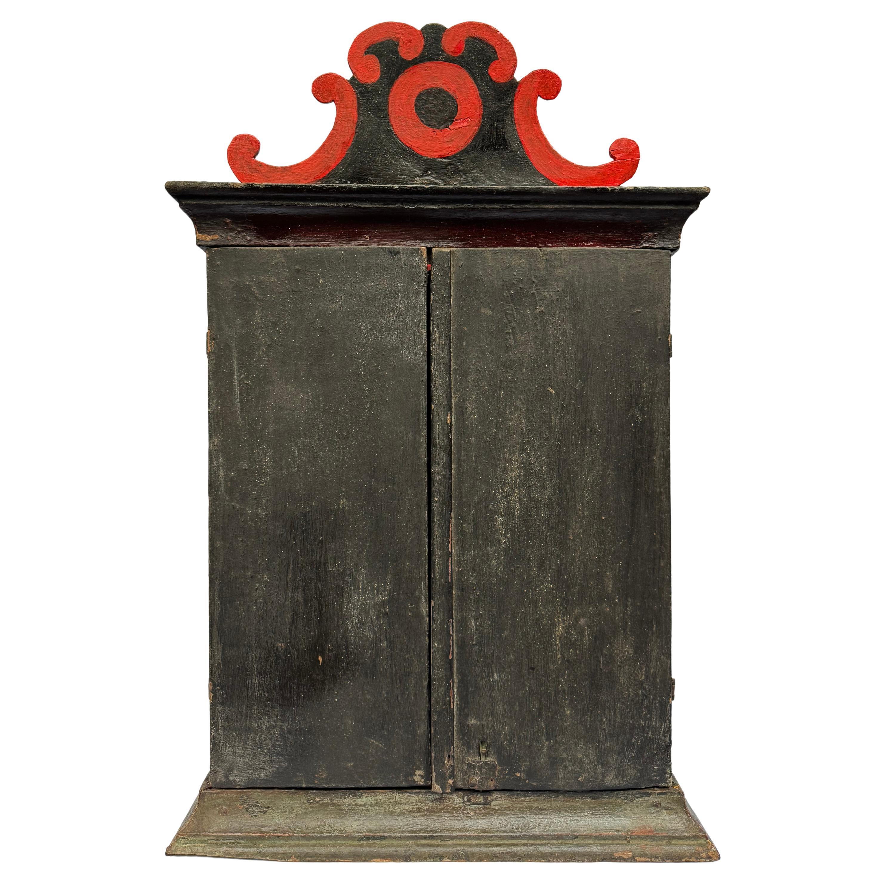 XIXe siècle Sanctuaire brésilien peint du début du 19e siècle Minas Gerais en vente