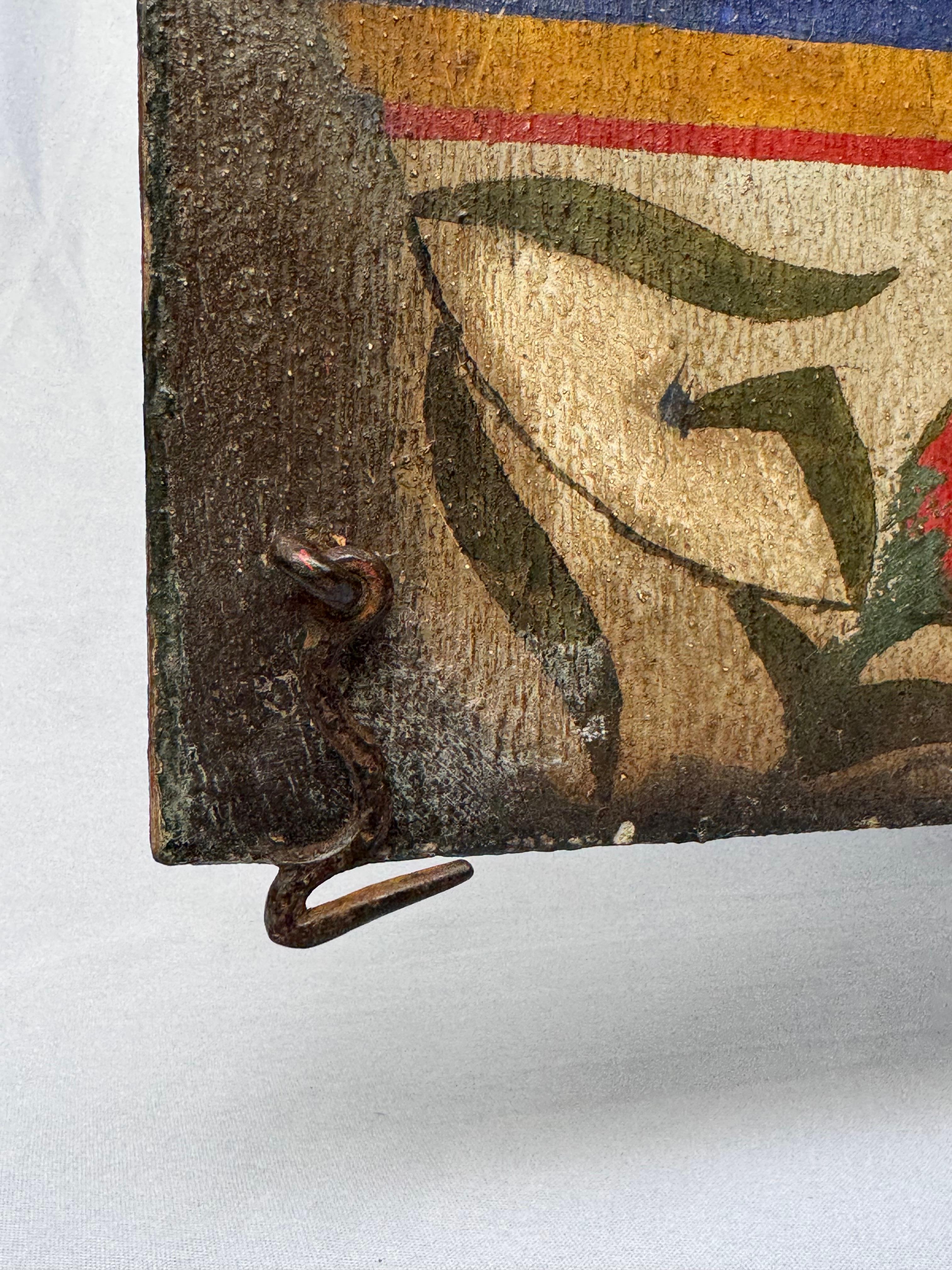 Cèdre Sanctuaire brésilien peint du début du 19e siècle Minas Gerais en vente