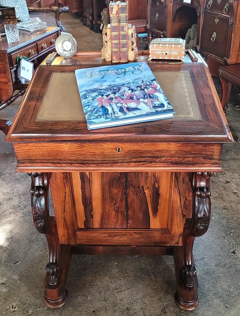 Bureau Davenport britannique du début du 19ème siècle dans le style de Gillows en vente 5