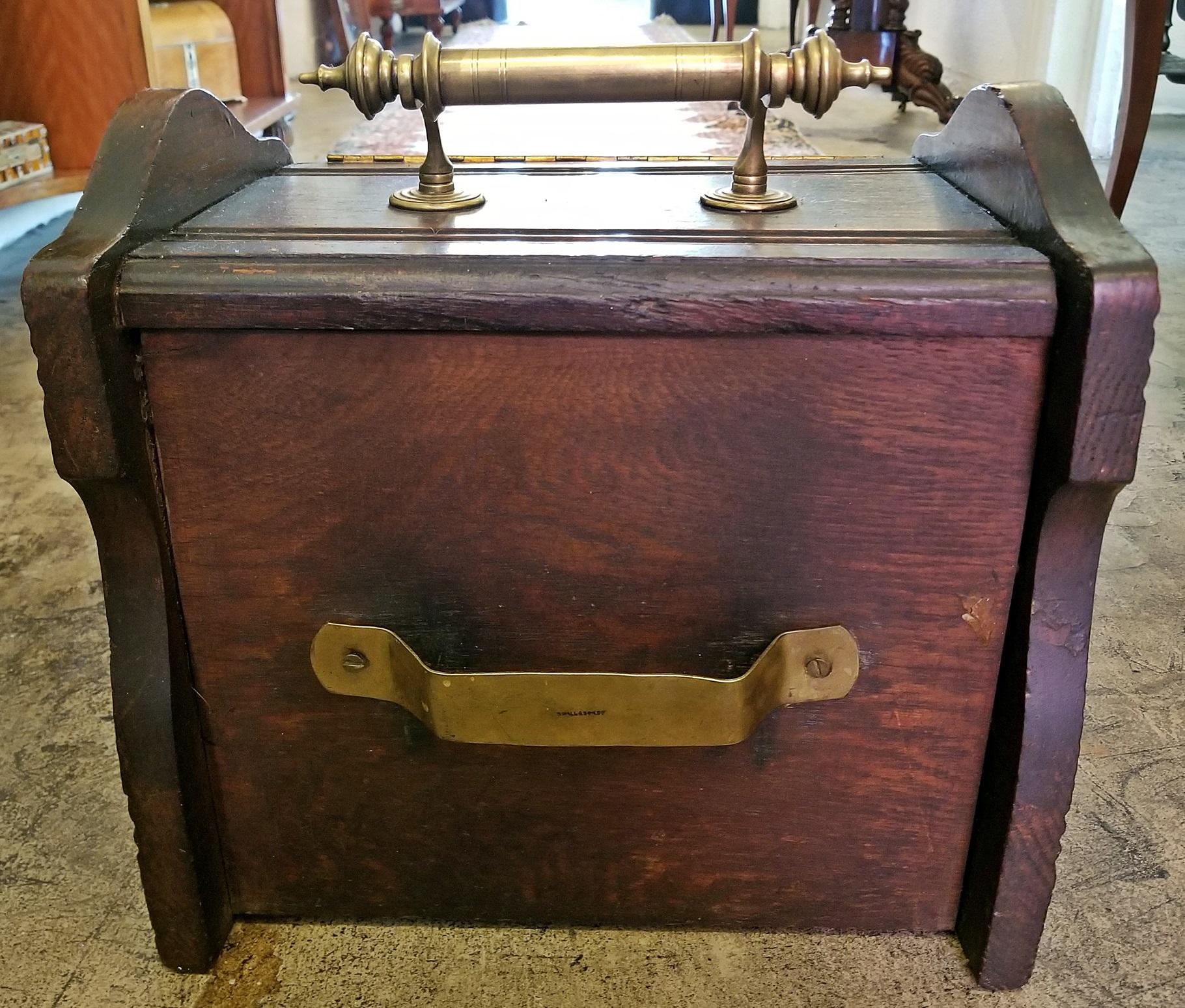 George III Early 19th Century British Regency Provincial Oak Coal Scuttle or Bin