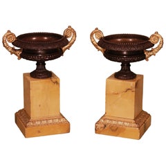 Early 19th Century Bronze and Ormolu Tazzas