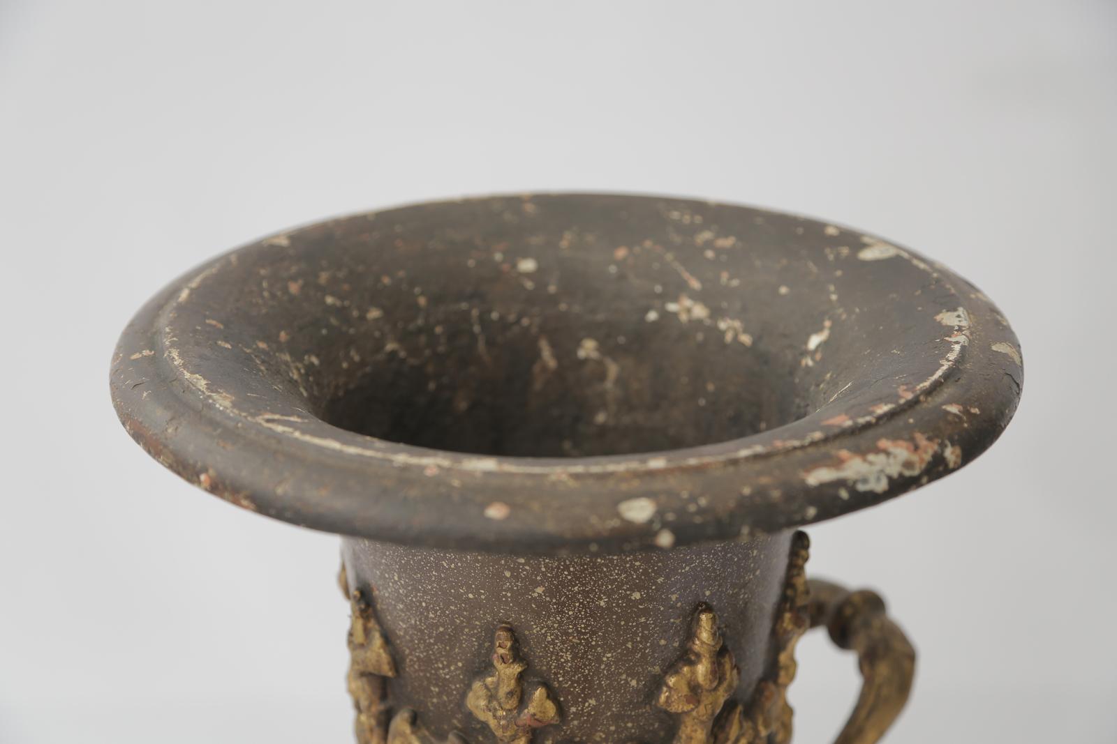 Gilt Early 19th Century Bronze Campana Urn For Sale