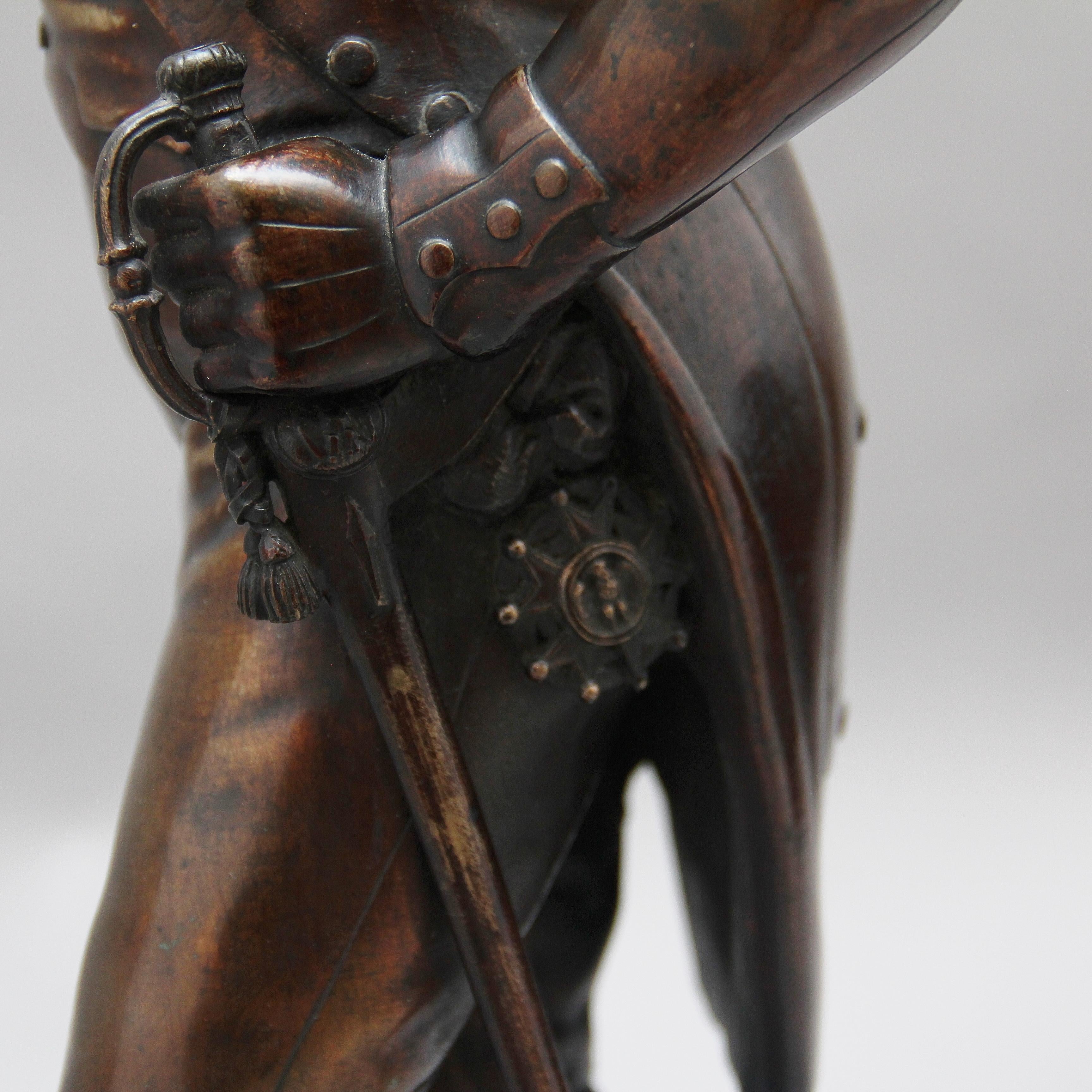 Early 19th Century bronze sculpture of Napoleon Bonaparte by Carle Elshoecht 6