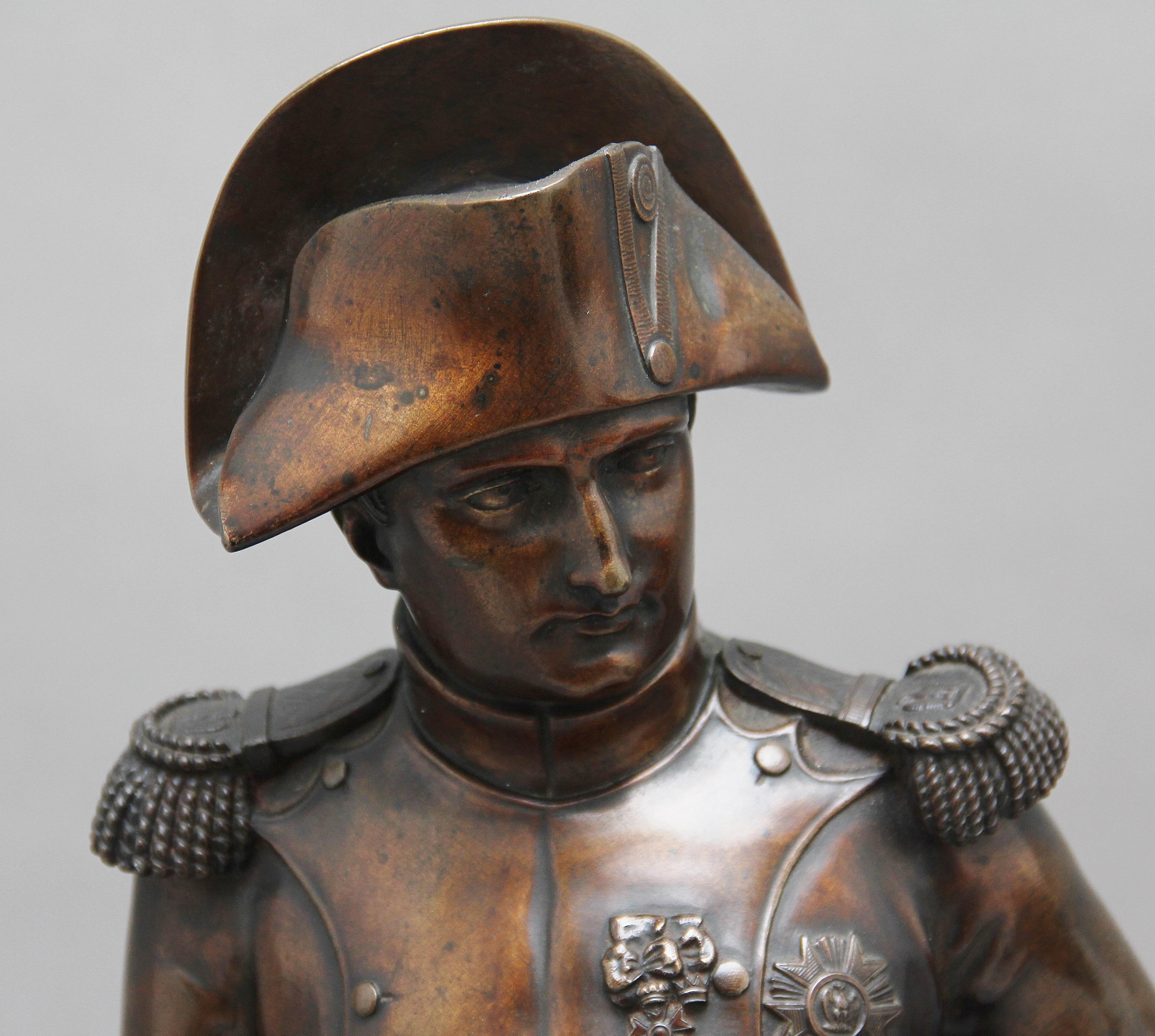 Early 19th Century bronze sculpture of Napoleon Bonaparte by Carle Elshoecht 2