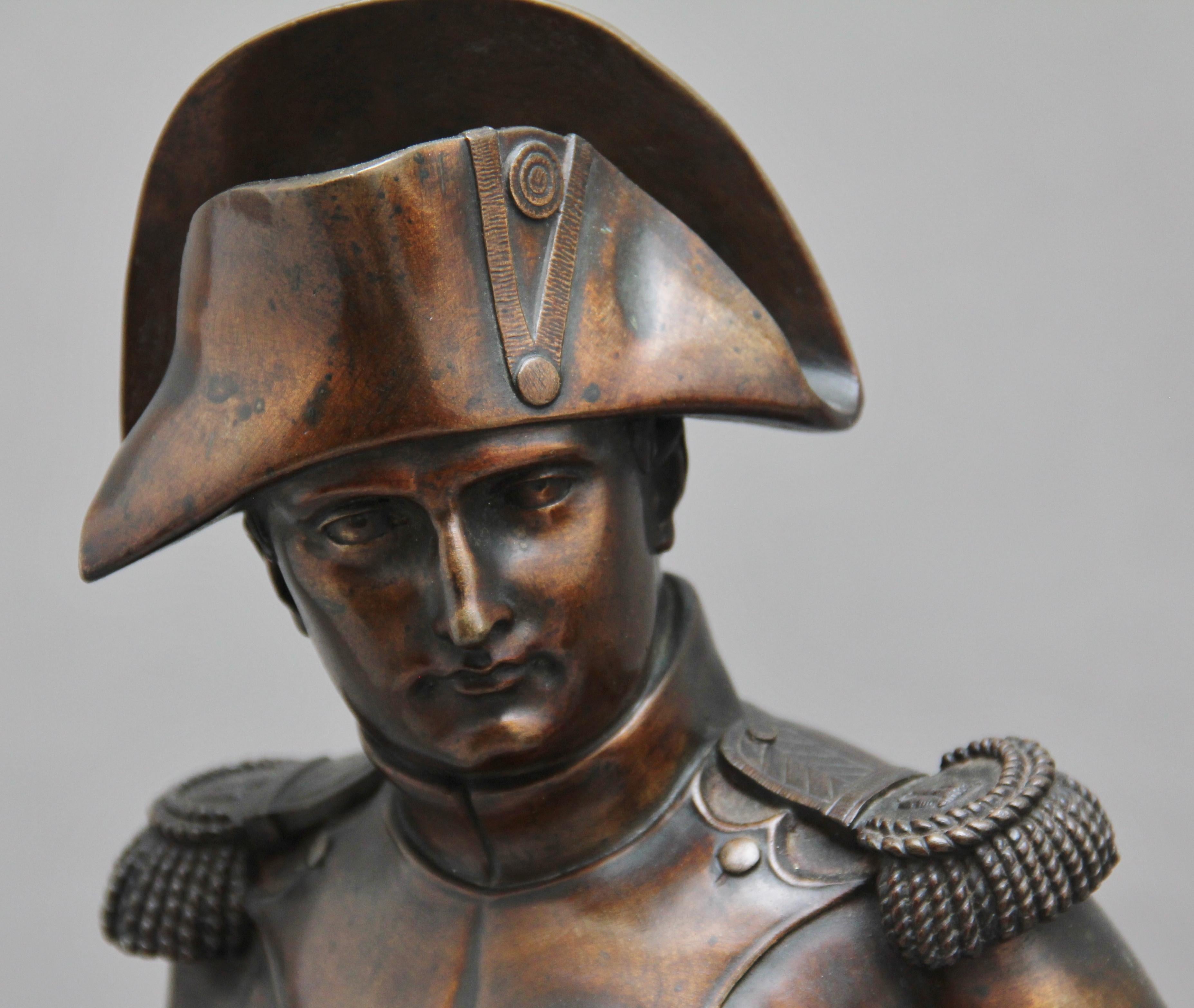 Early 19th Century bronze sculpture of Napoleon Bonaparte by Carle Elshoecht 3