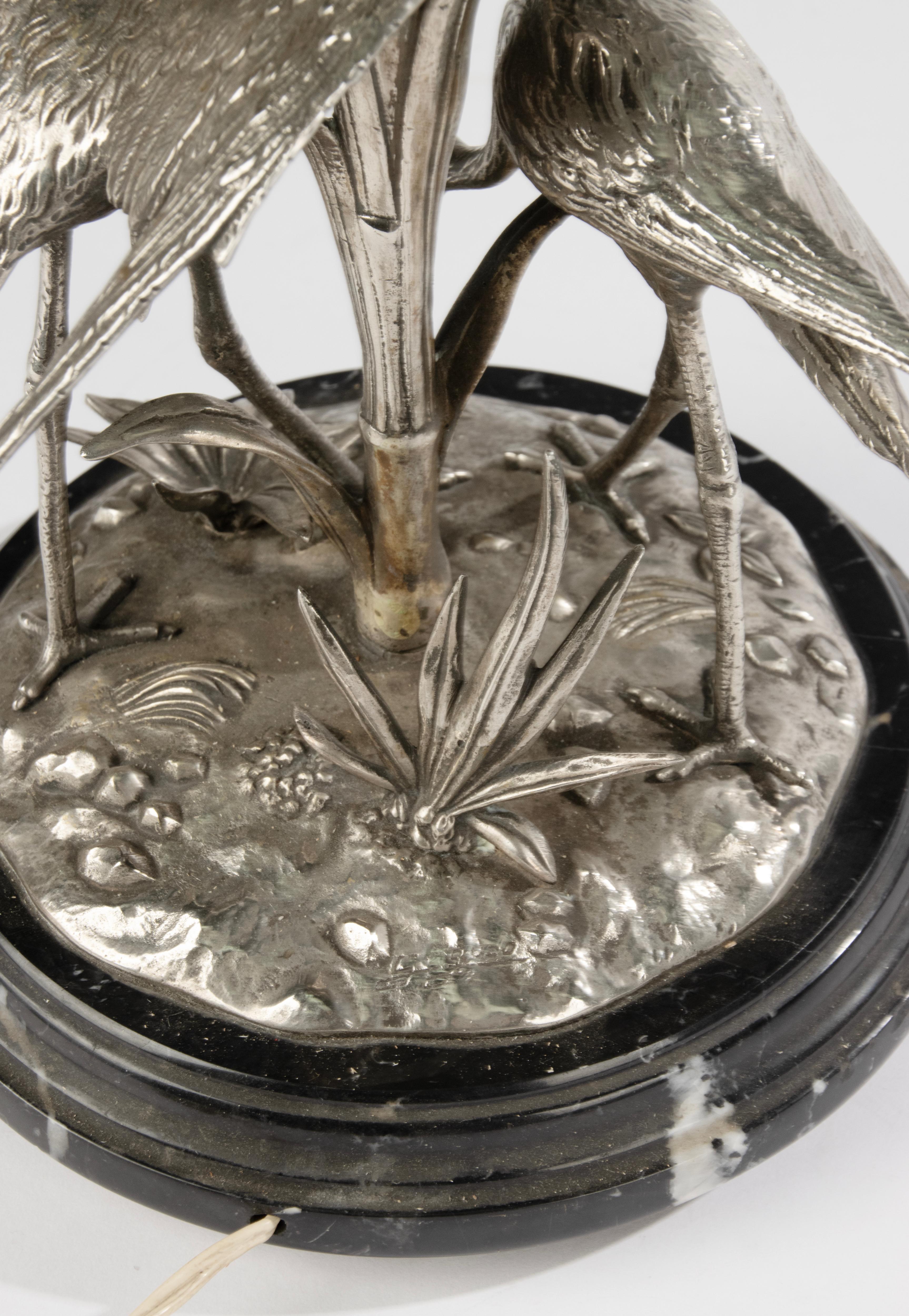 Lámpara de mesa de bronce de principios del siglo XIX - Firmada G. Figudo en venta 11
