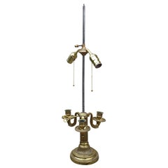 Early 19th Century Bronze Three-Arm Bouillotte Lamp, No Shade