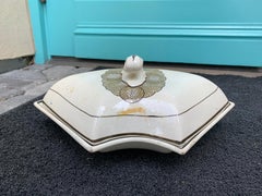 Early 19th Century Brown and White Covered Creamware Tureen