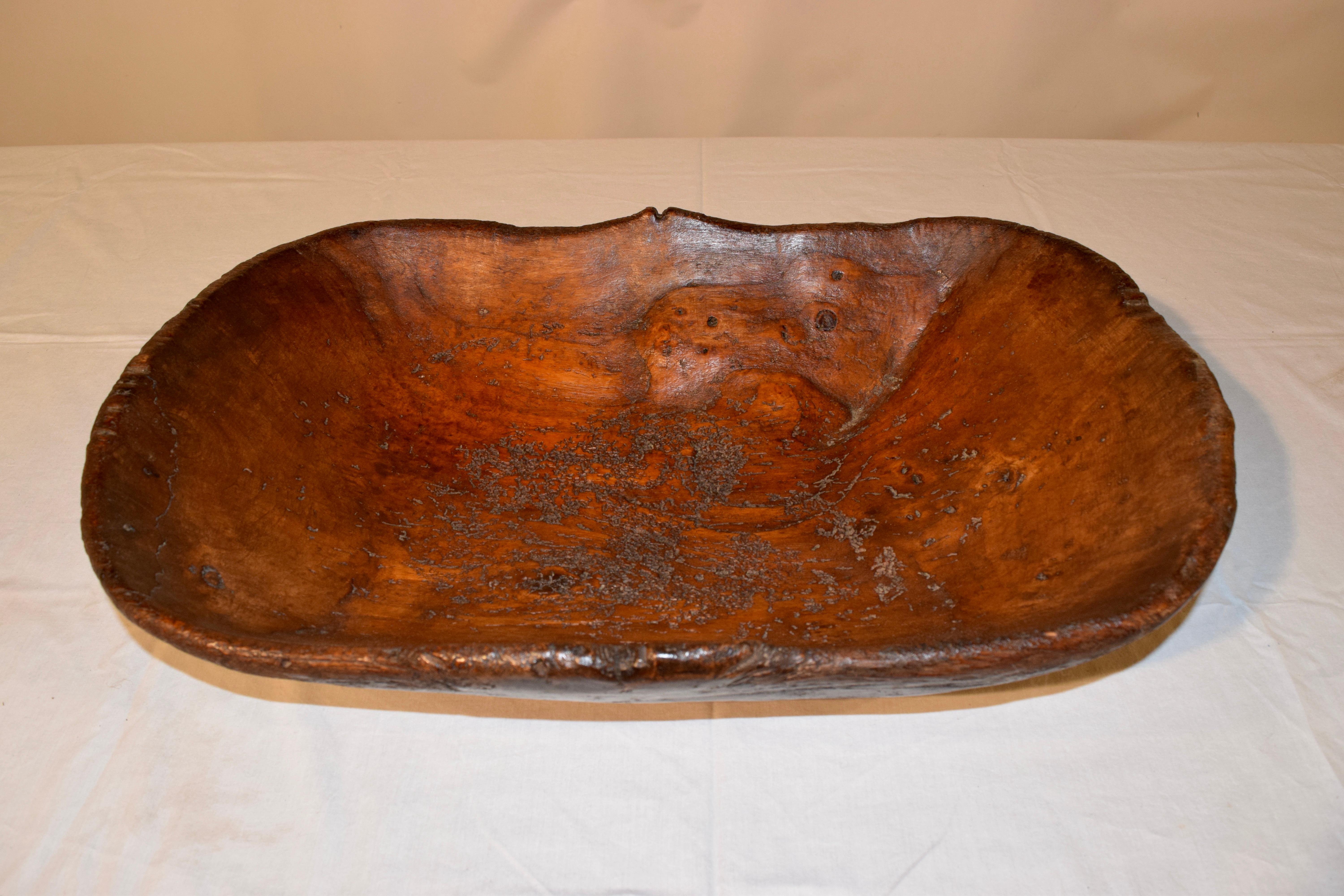 walnut burl bowl