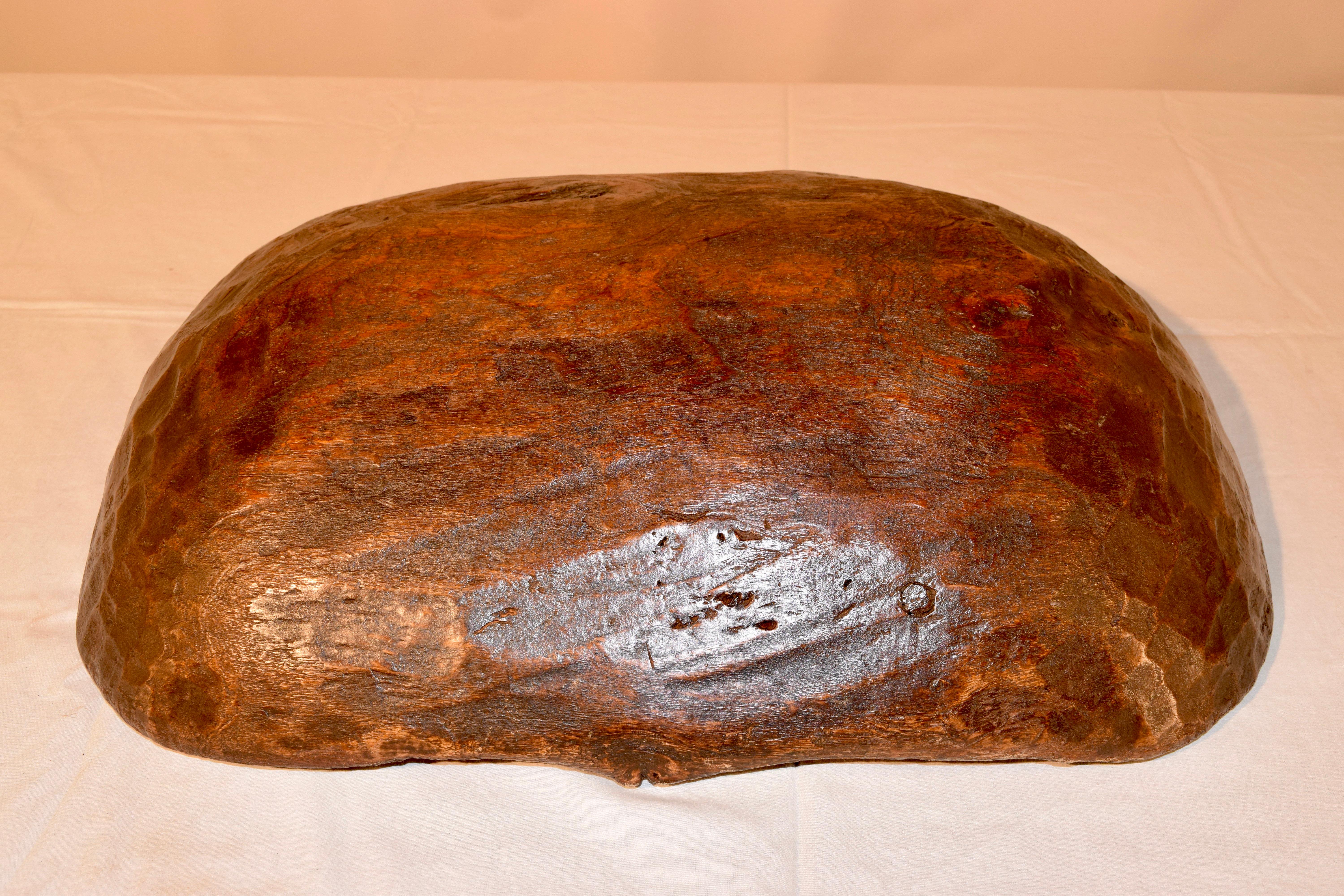 French Early 19th Century Burl Walnut Hand Hewn Bowl