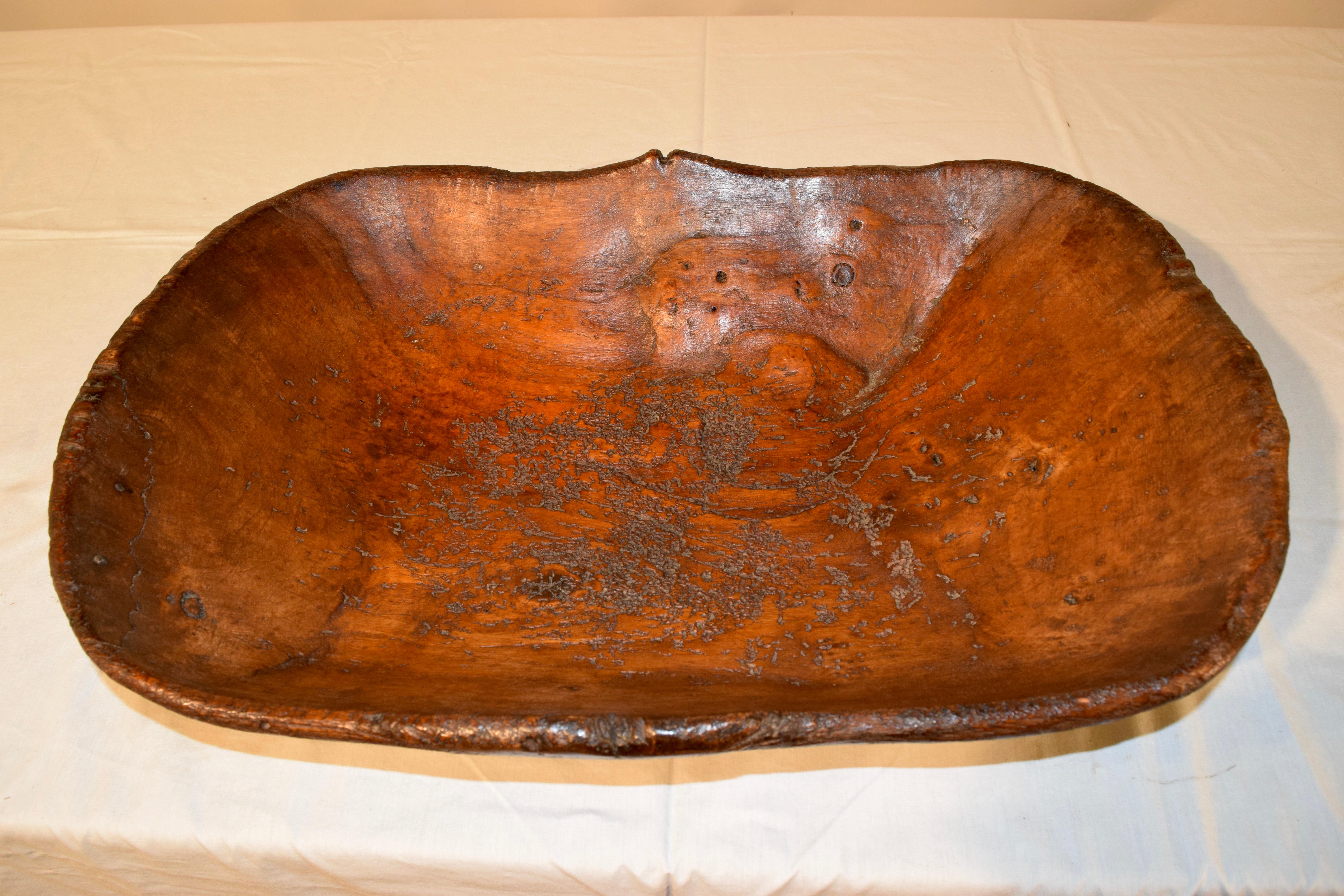 Early 19th Century Burl Walnut Hand Hewn Bowl 2
