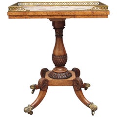 Early 19th Century Burr Elm Side Table