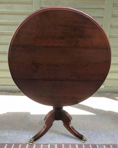Early 19th Century Caribbean Mahogany Tilt-Top  Breakfast Center Table