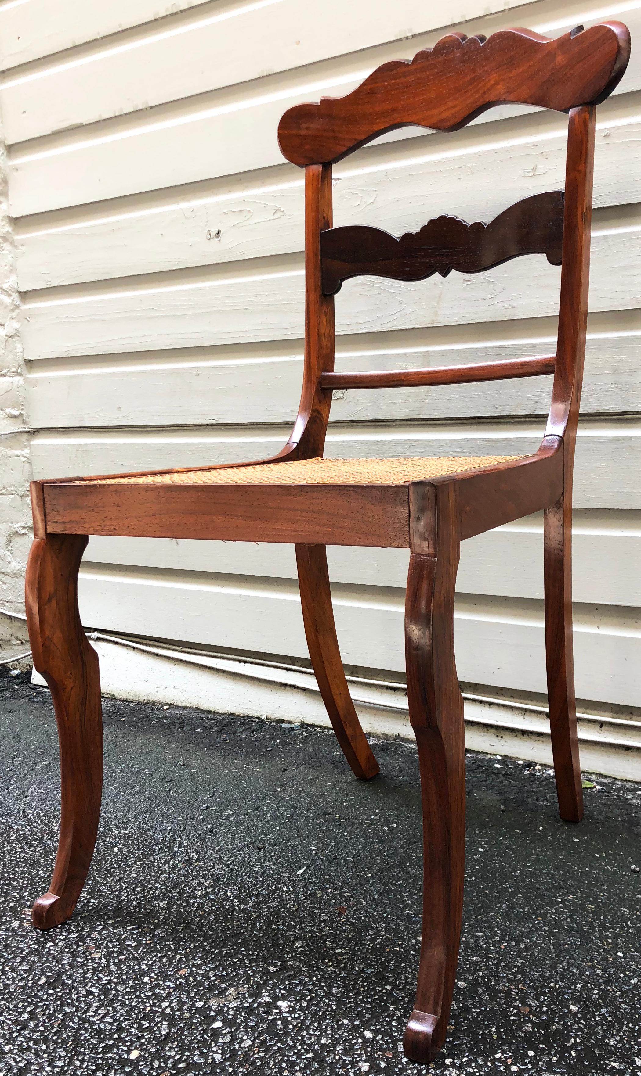 Early 19th Century Caribbean Regency Rosewood or Set of Eight Dining Chairs 2