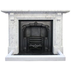 Early 19th Century Carrara Marble Fireplace Surround