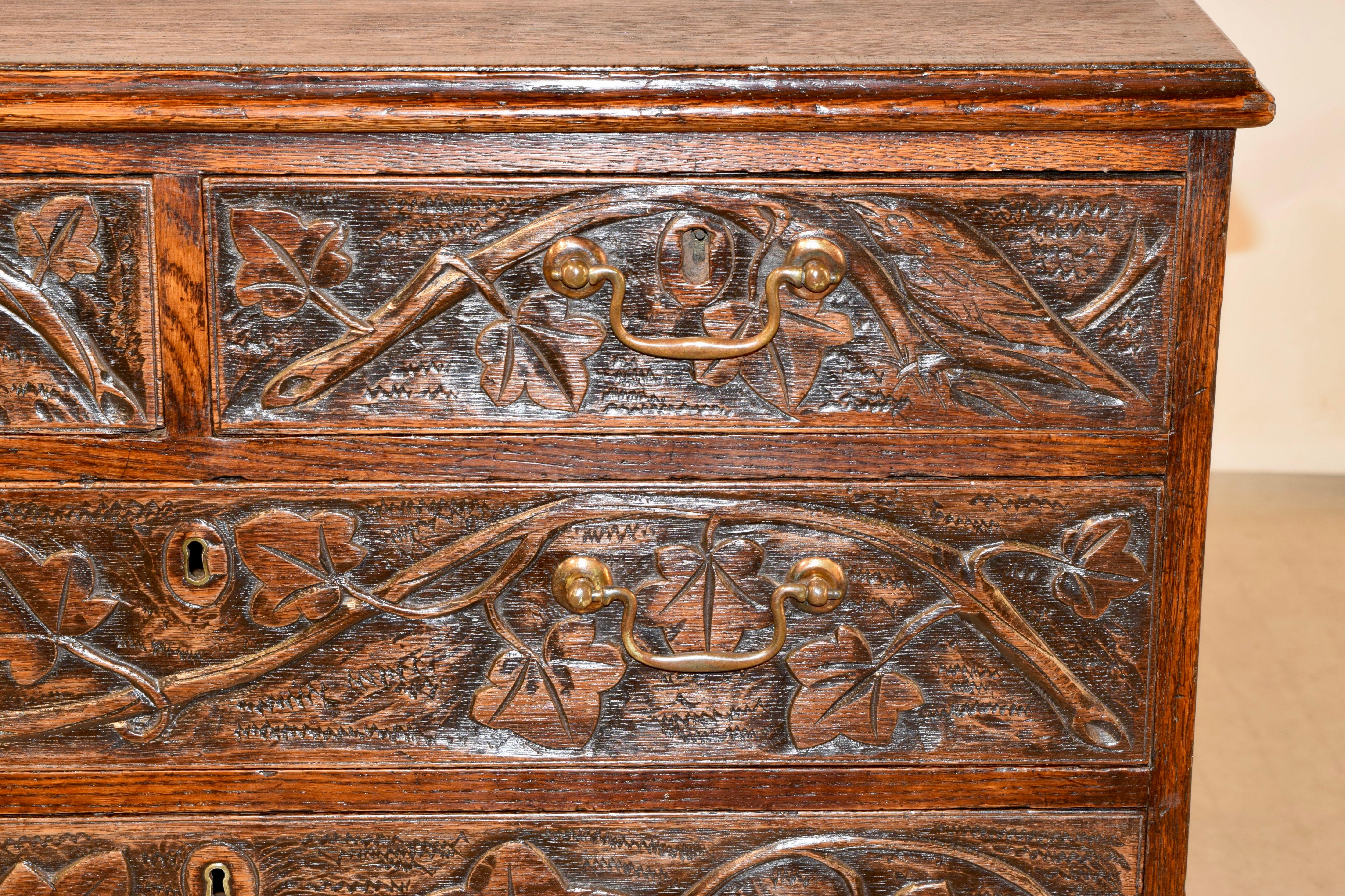 Early 19th Century Carved Chest of Drawers 1