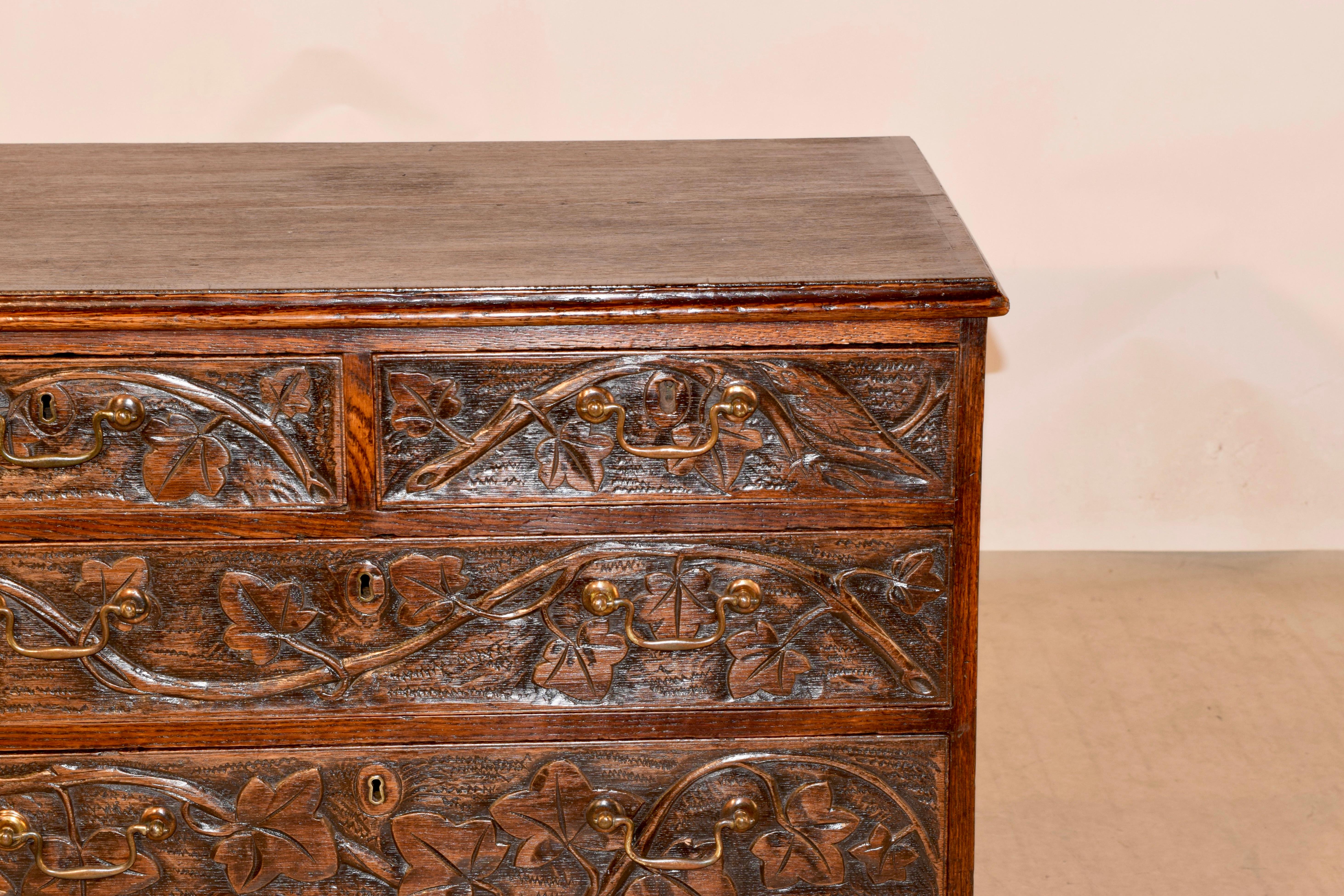 Early 19th Century Carved Chest of Drawers 2