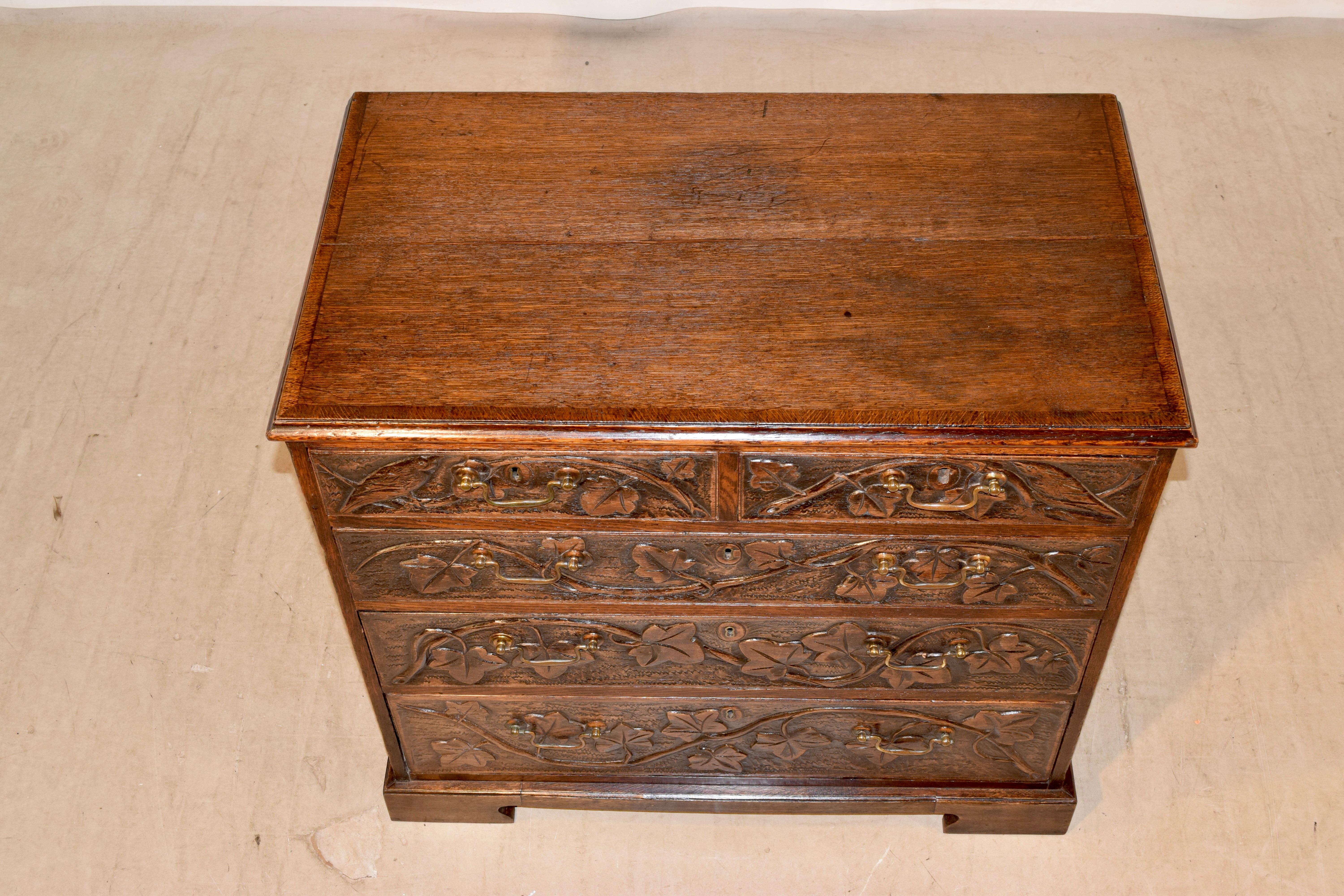 Early 19th Century Carved Chest of Drawers 3