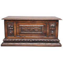 Early 19th Century Carved Italian Cassone