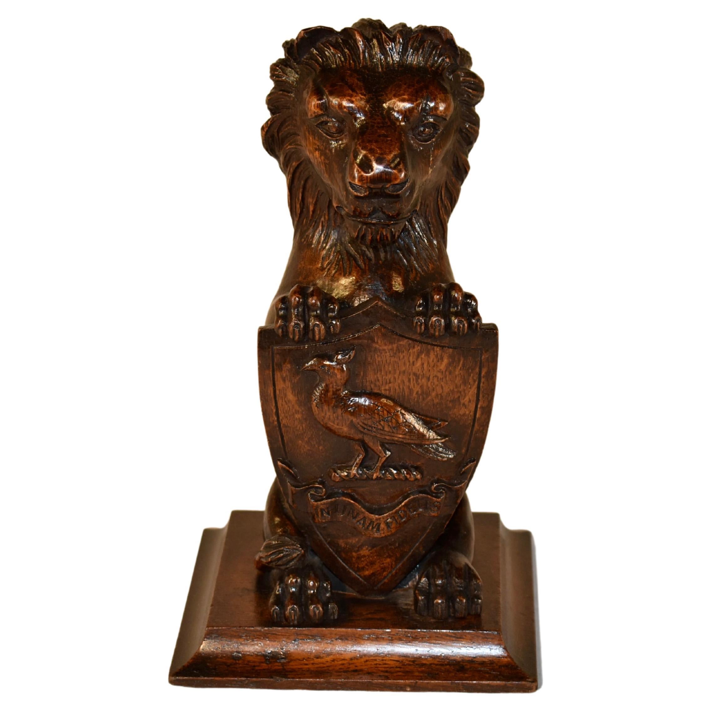 Early 19th Century Carved Lion For Sale