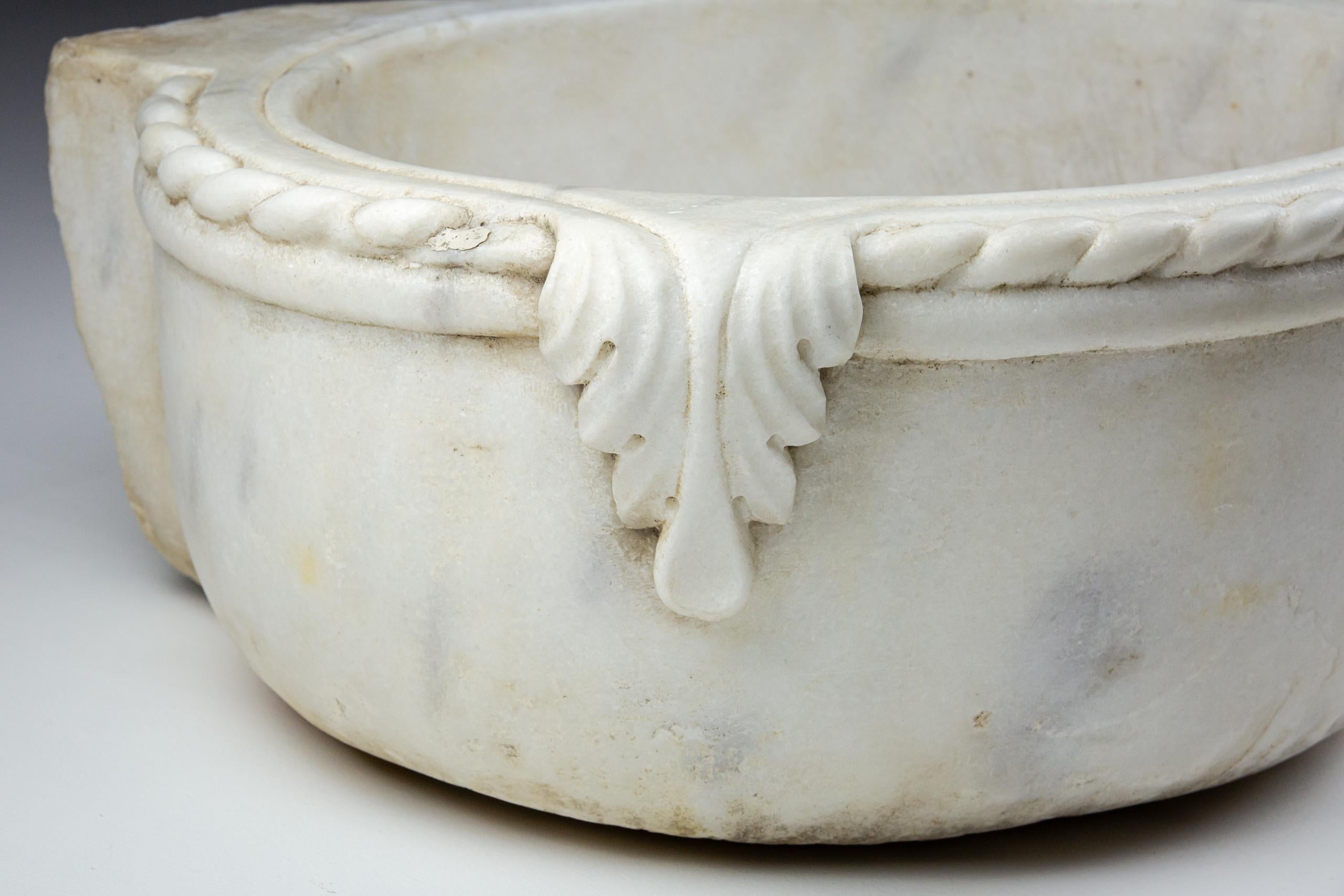 Early 19th Century Carved Marble Sink or Font 4