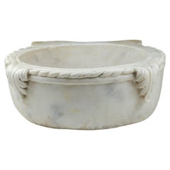 Antique Early 19th Century Carved Marble Sink or Font