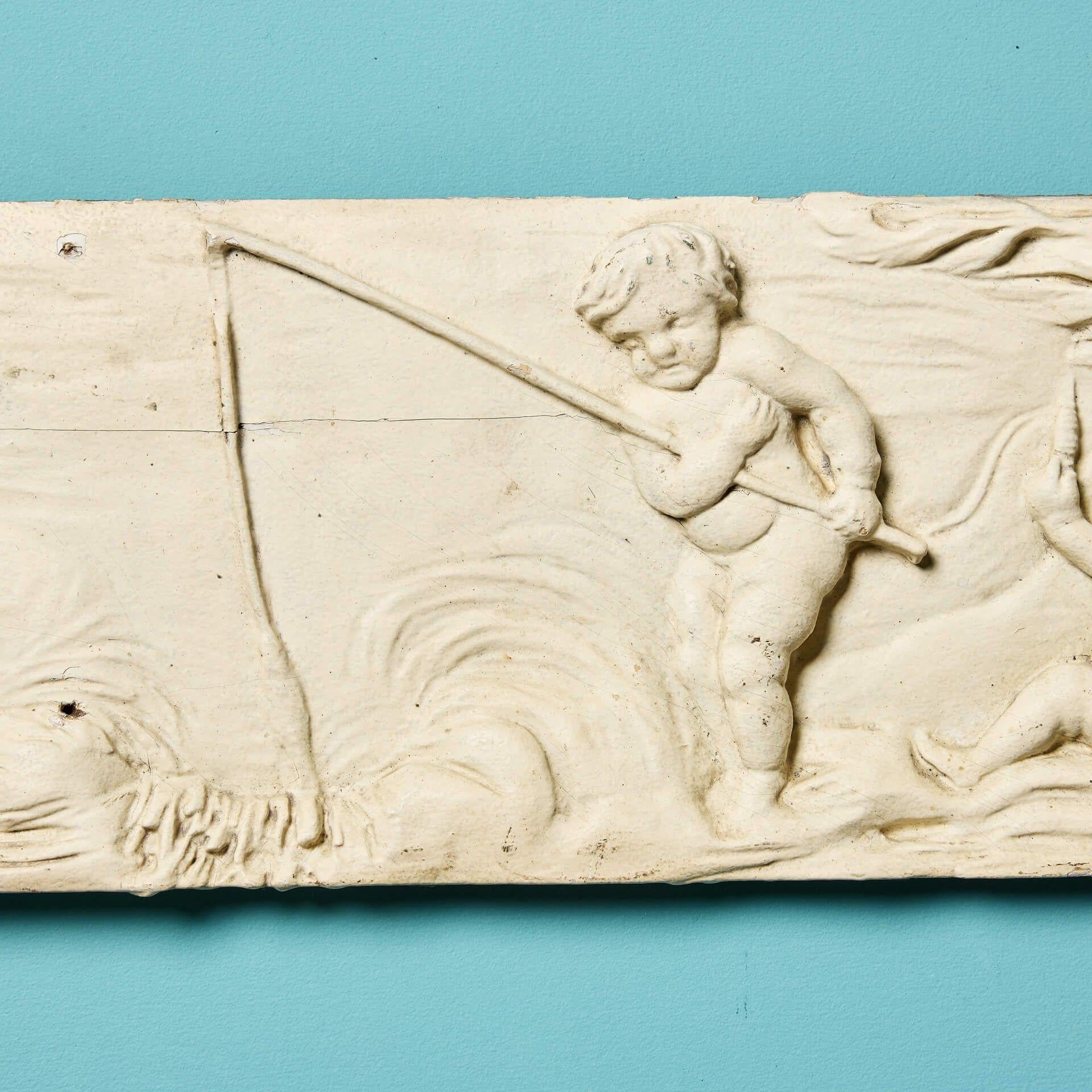 English Early 19th Century Carved Neoclassical Frieze Panel For Sale