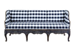 Frühes 19. Jahrhundert Eiche geschnitzt Schwedisch Gemaltes Sofa