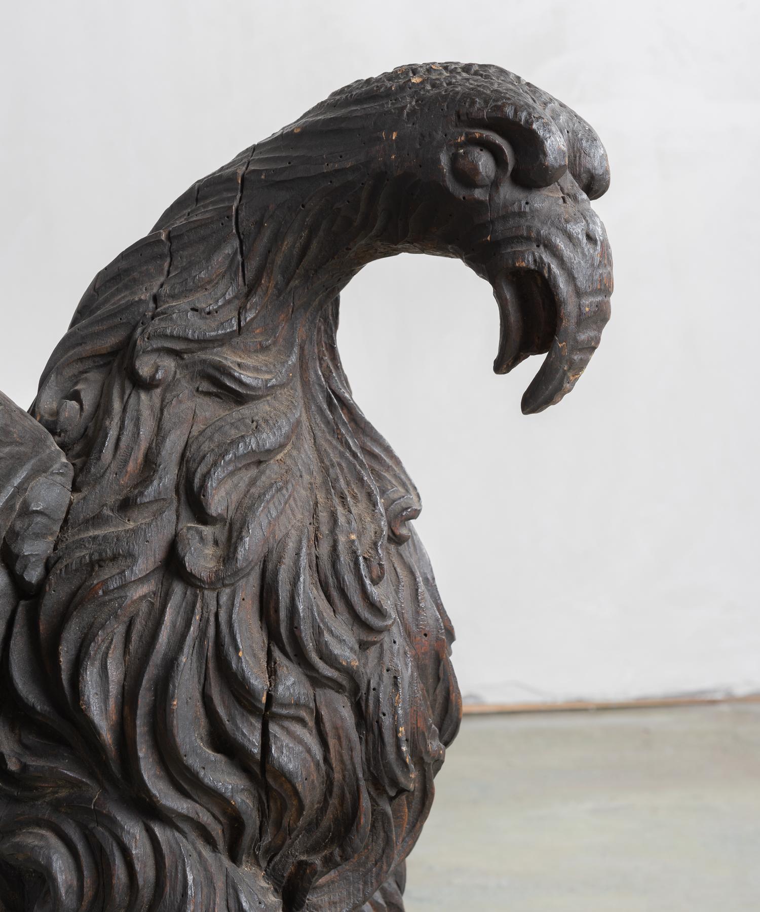 Early 19th Century Carved Wooden Eagles 4