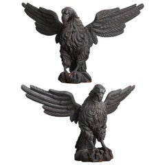 Early 19th Century Carved Wooden Eagles