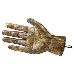 Early 19th Century Carved Wooden Glove Makers Trade Sign
