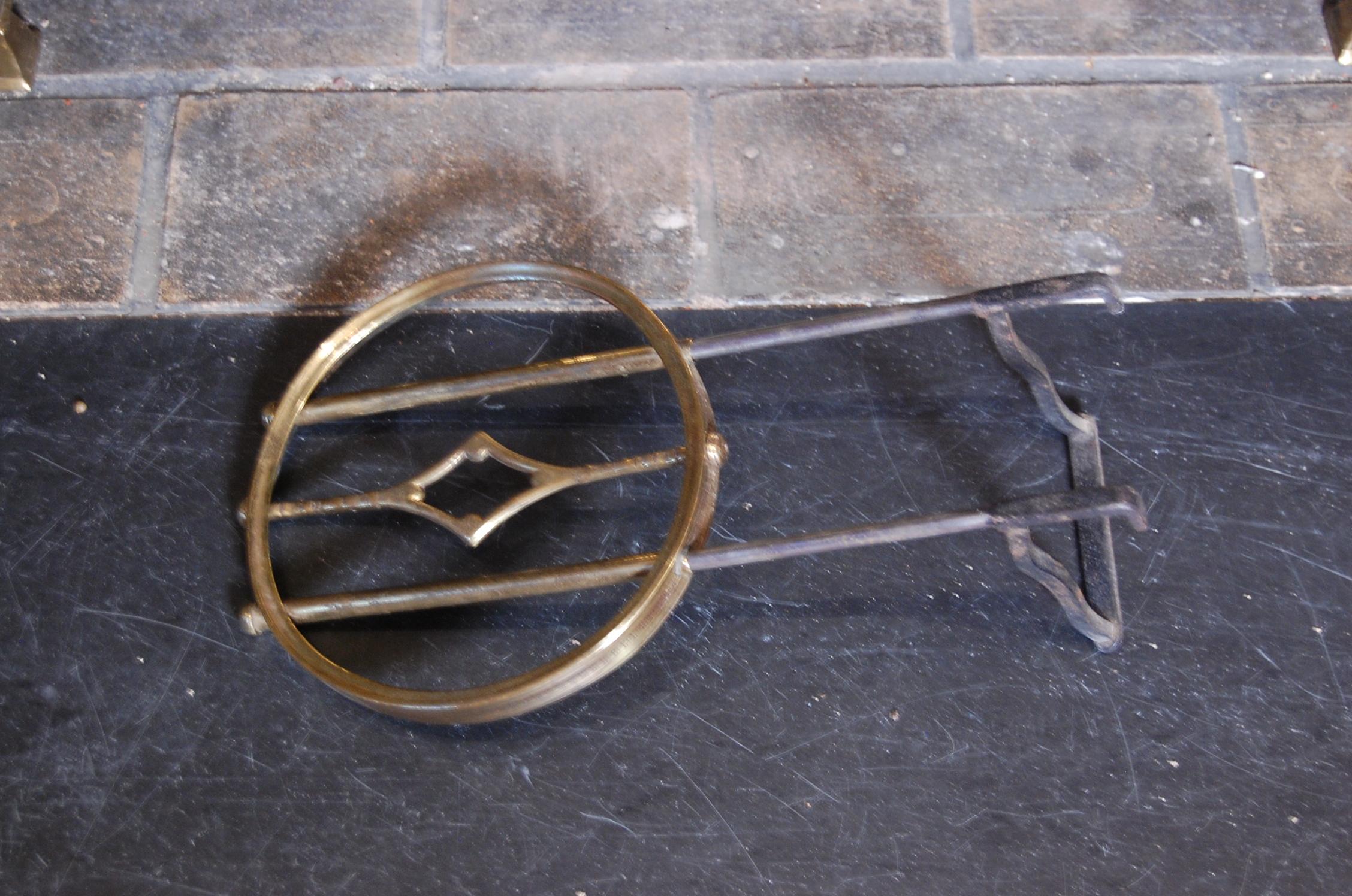 Early 19th Century Cast Iron and Brass Fireplace Insert For Sale 9