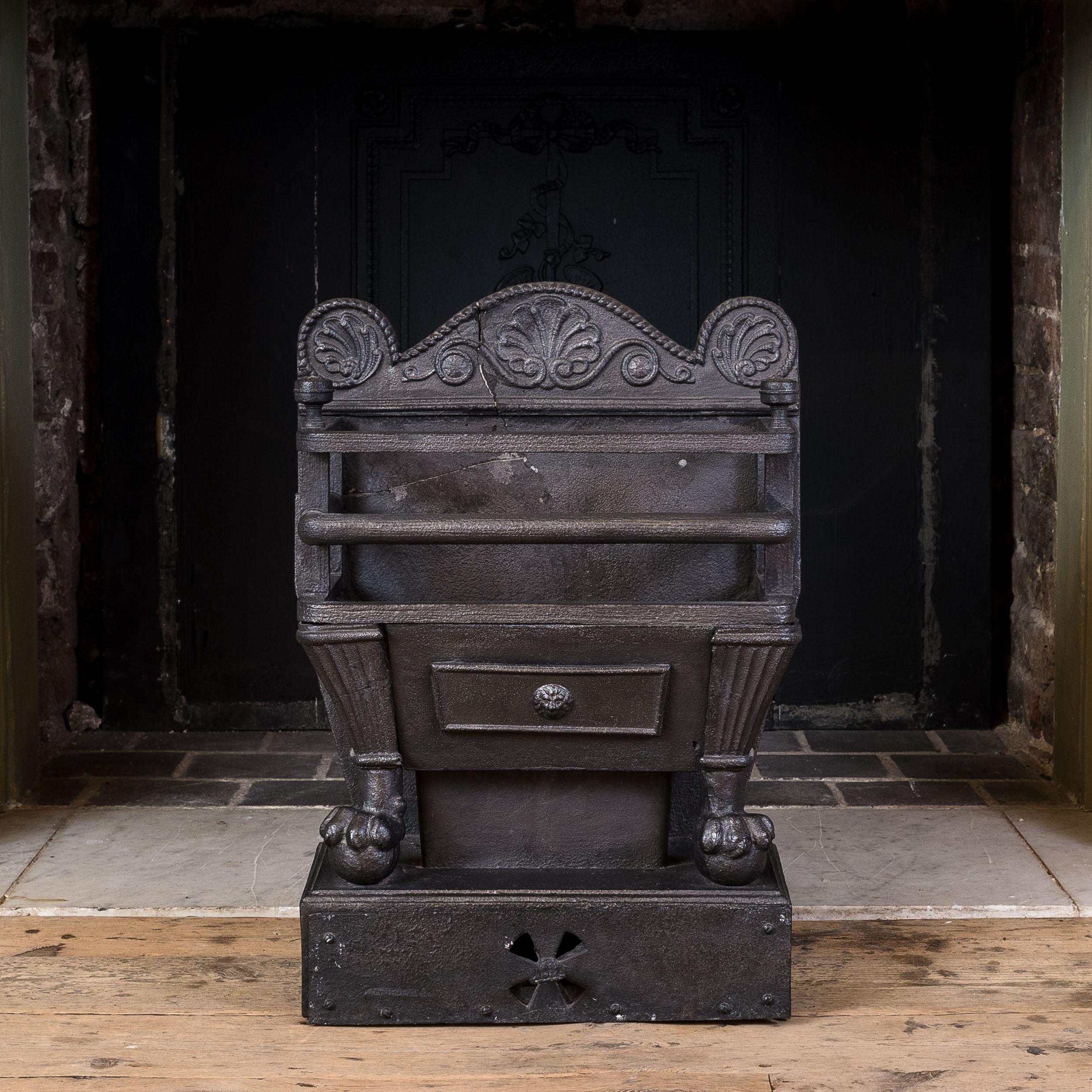 Early 19th Century Cast Iron Coal Grate For Sale 9