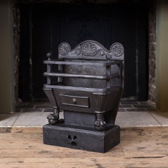 Early 19th Century Cast Iron Coal Grate