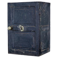Antique Early 19th Century Cast Iron Safe in Original Paint