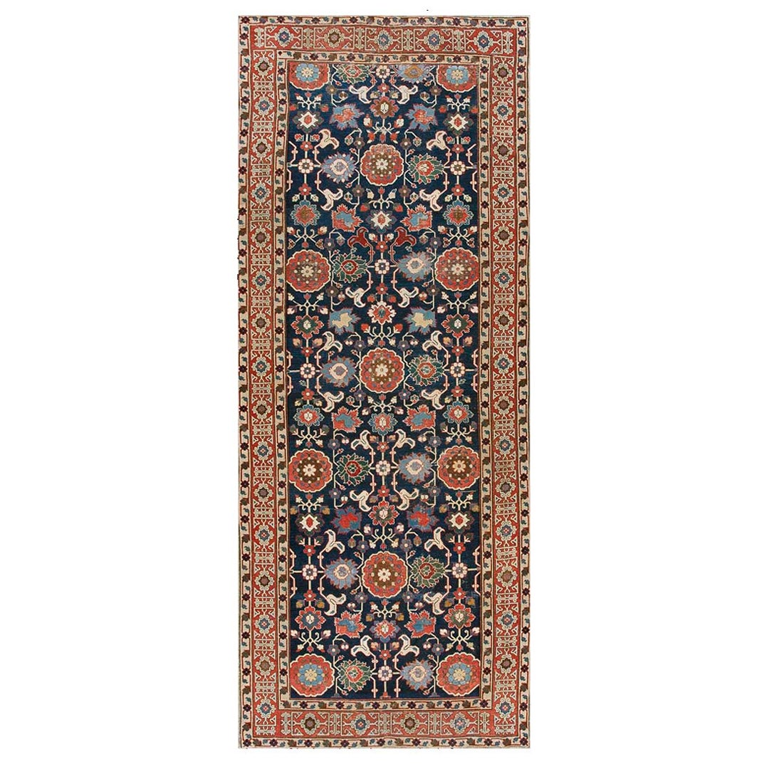 Tappeto Afshan Kuba caucasico dell'inizio del XIX secolo ( 4'8" x 12' - 142 x 366 )