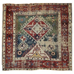 Tapis caucasien Kazak du début du 19e siècle