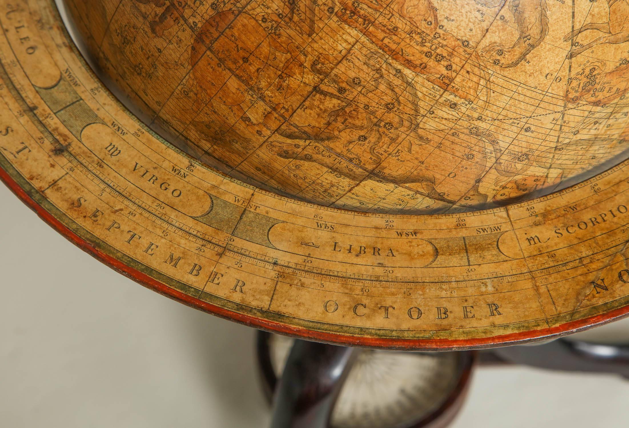 Mahogany Early 19th Century Celestial Globe by Cary
