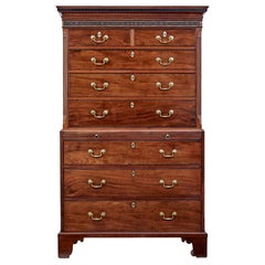 Early 19th Century Channel Island Mahogany Chest on Chest