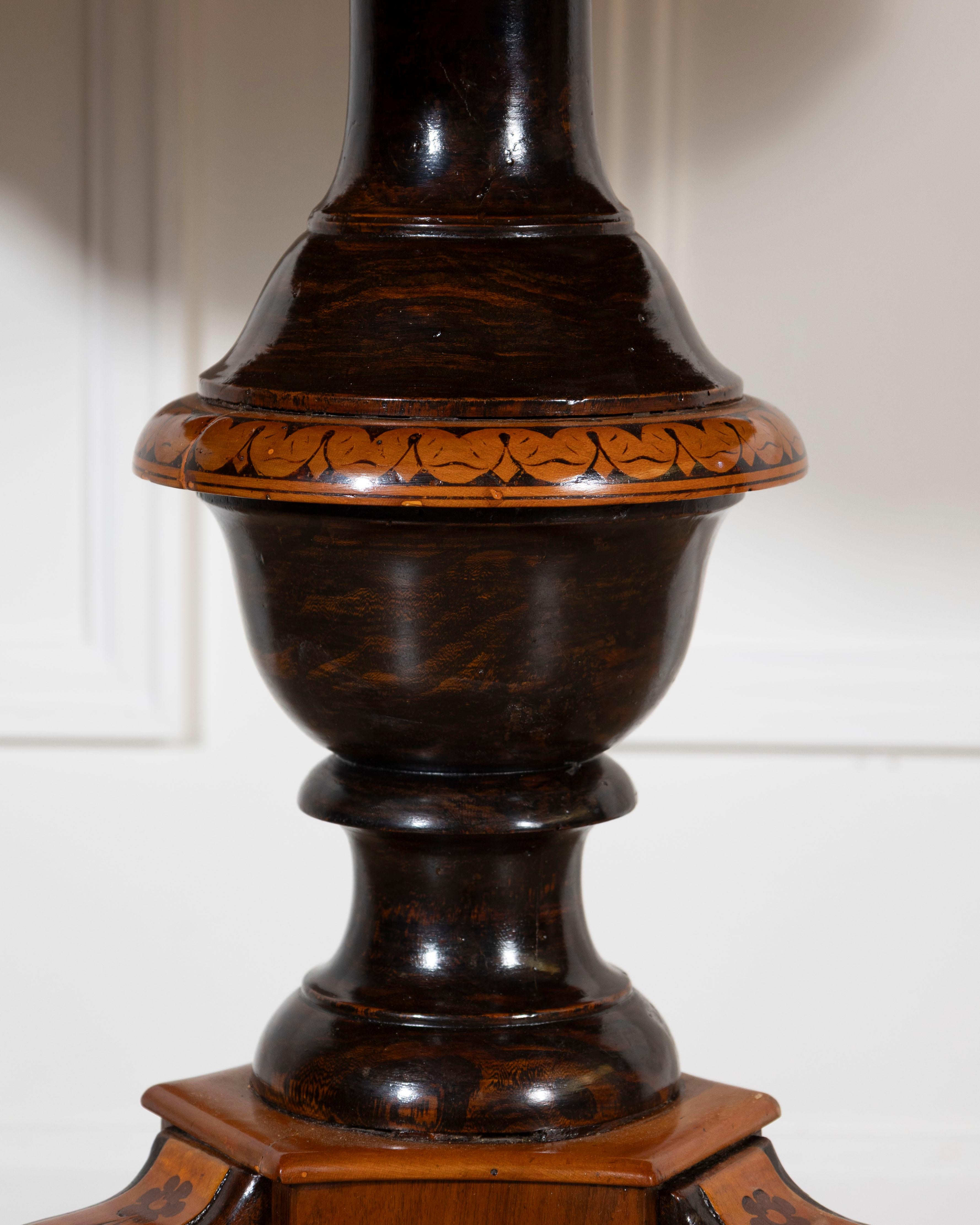 Early 19th Century Charles X Center Table With Inlays 5